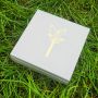 Pudełko na szatkę do Chrztu z aniołem i krzyżem - 2